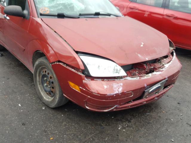 1FAFP34N17W102286 - 2007 FORD FOCUS ZX4 BURGUNDY photo 9