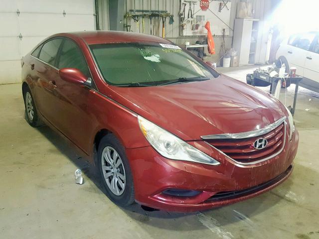 5NPEB4AC9BH088410 - 2011 HYUNDAI SONATA GLS RED photo 1