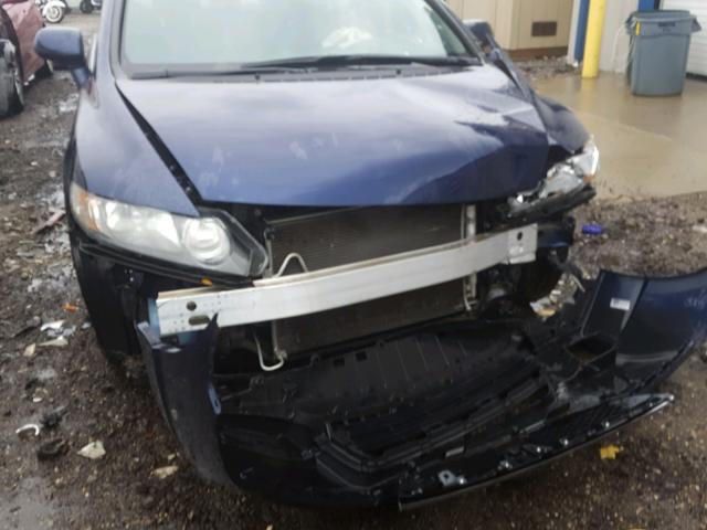 19XFA16609E009844 - 2009 HONDA CIVIC BLUE photo 9