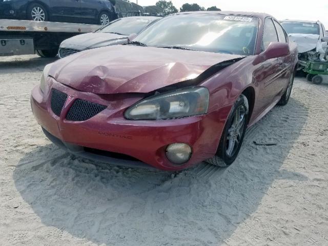 2G2WR524151135579 - 2005 PONTIAC GRAND PRIX RED photo 2