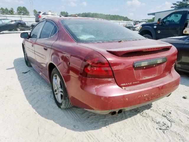 2G2WR524151135579 - 2005 PONTIAC GRAND PRIX RED photo 3