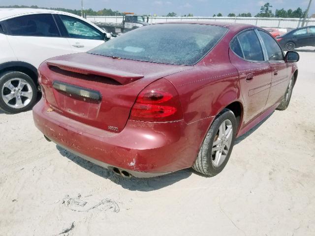 2G2WR524151135579 - 2005 PONTIAC GRAND PRIX RED photo 4