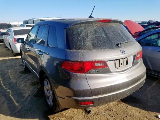 5J8TB18547A020691 - 2007 ACURA RDX TECHNO SILVER photo 3