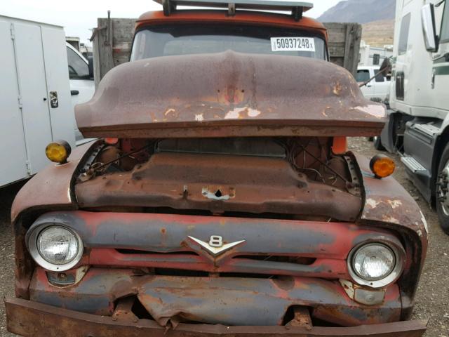 F60V6G42963 - 1956 FORD F-600 RED photo 10