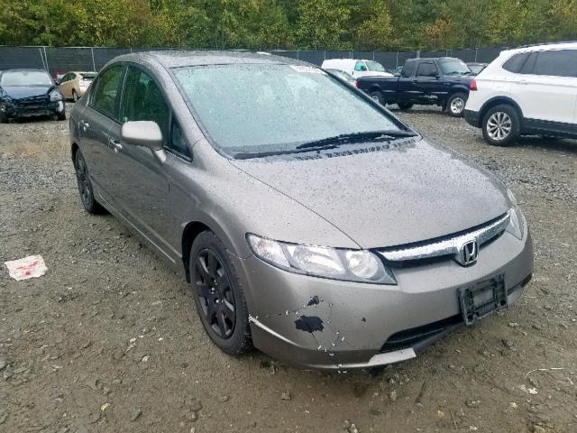 1HGFA16567L029626 - 2007 HONDA CIVIC LX GRAY photo 1