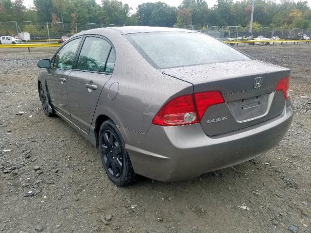 1HGFA16567L029626 - 2007 HONDA CIVIC LX GRAY photo 3