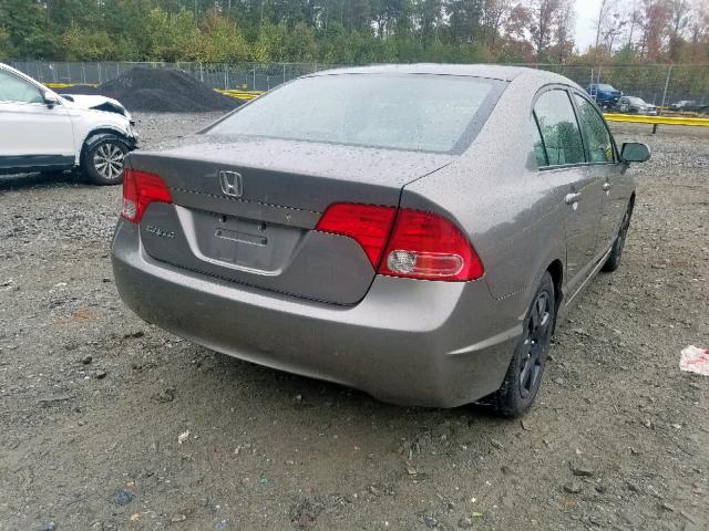 1HGFA16567L029626 - 2007 HONDA CIVIC LX GRAY photo 4