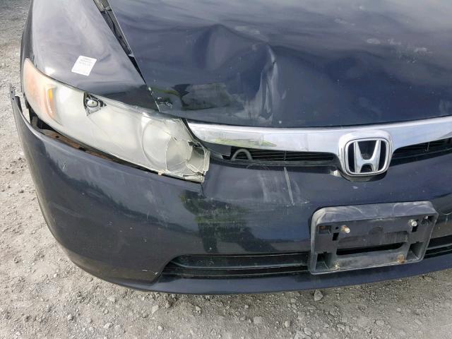 2HGFA16218H106844 - 2008 HONDA CIVIC DX BLACK photo 9