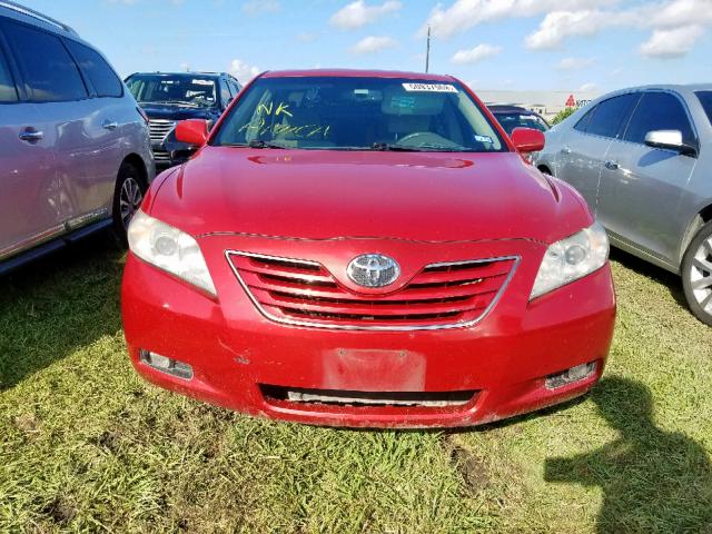 4T1BE46KX9U394845 - 2009 TOYOTA CAMRY BASE RED photo 9