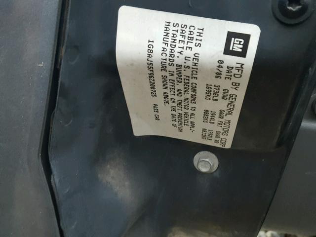 1G8AJ55F96Z200725 - 2006 SATURN ION LEVEL GRAY photo 10