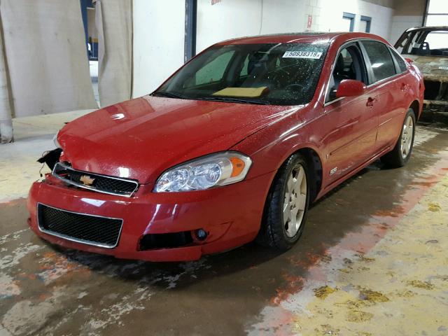 2G1WD58CX81215632 - 2008 CHEVROLET IMPALA SUP 红色 照片 2