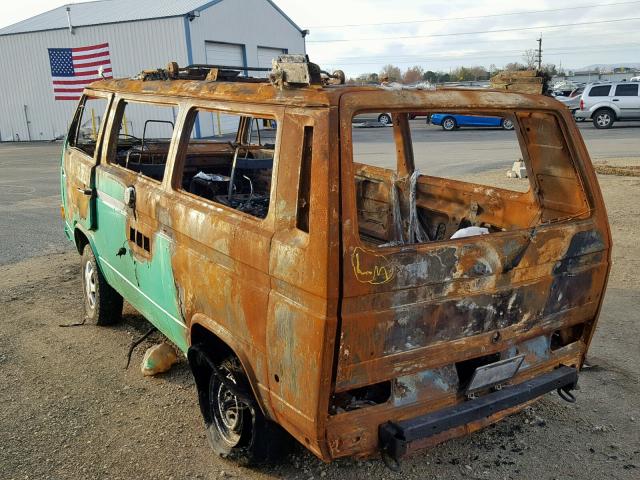 WV2ZB0259EH050514 - 1984 VOLKSWAGEN VANAGON CA GREEN photo 3