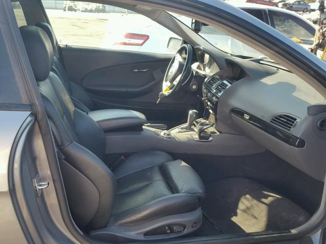 WBAEH73445B869389 - 2005 BMW 645 CI AUT GRAY photo 5