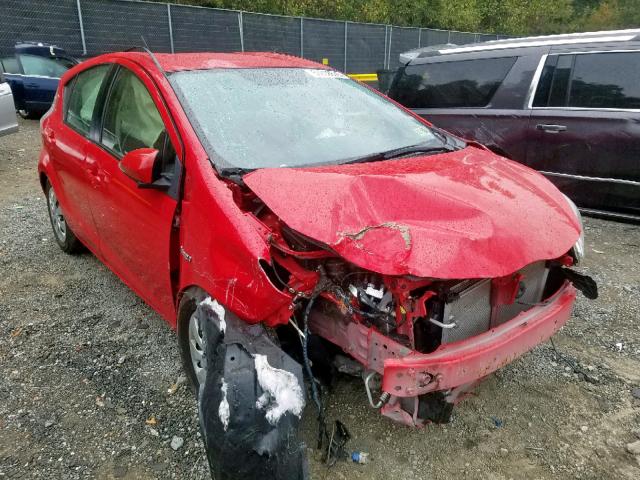 JTDKDTB38D1529878 - 2013 TOYOTA PRIUS C RED photo 1