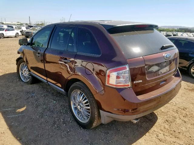 2FMDK36CX9BA61636 - 2009 FORD EDGE SE MAROON photo 3