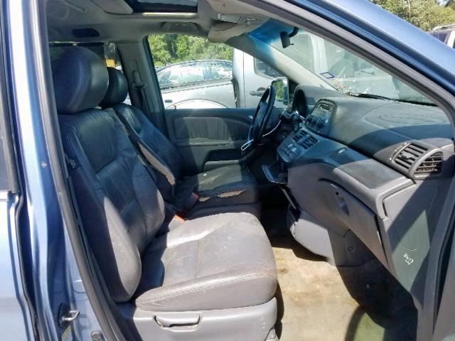 5FNRL387X6B075168 - 2006 HONDA ODYSSEY EX BLUE photo 5