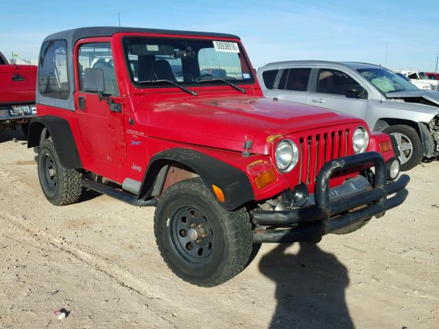 1J4FY19S4VP485345 - 1997 JEEP WRANGLER / RED photo 1