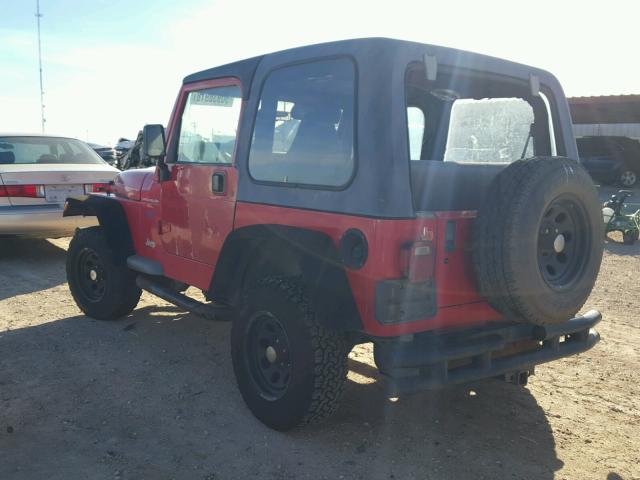 1J4FY19S4VP485345 - 1997 JEEP WRANGLER / RED photo 3