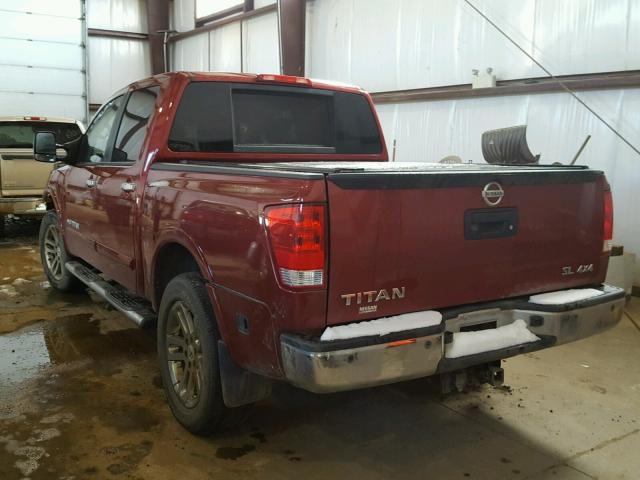 1N6AA0EC8DN301982 - 2013 NISSAN TITAN S RED photo 3