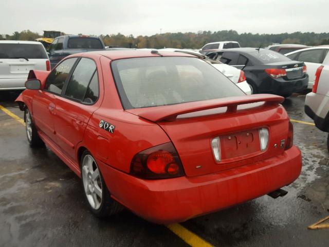 3N1AB51D85L523485 - 2005 NISSAN SENTRA SE- RED photo 3