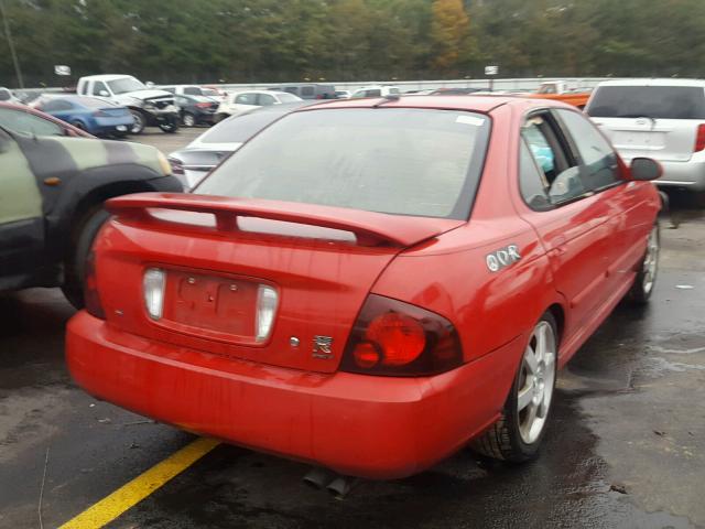 3N1AB51D85L523485 - 2005 NISSAN SENTRA SE- RED photo 4