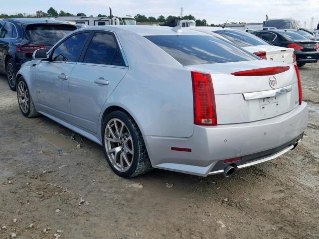 1G6DV5EP5B0138208 - 2011 CADILLAC CTS-V SILVER photo 3