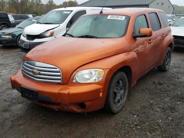 3GNDA23D98S614727 - 2008 CHEVROLET HHR LT ORANGE photo 2