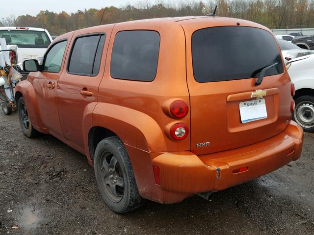 3GNDA23D98S614727 - 2008 CHEVROLET HHR LT ORANGE photo 3