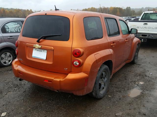 3GNDA23D98S614727 - 2008 CHEVROLET HHR LT ORANGE photo 4