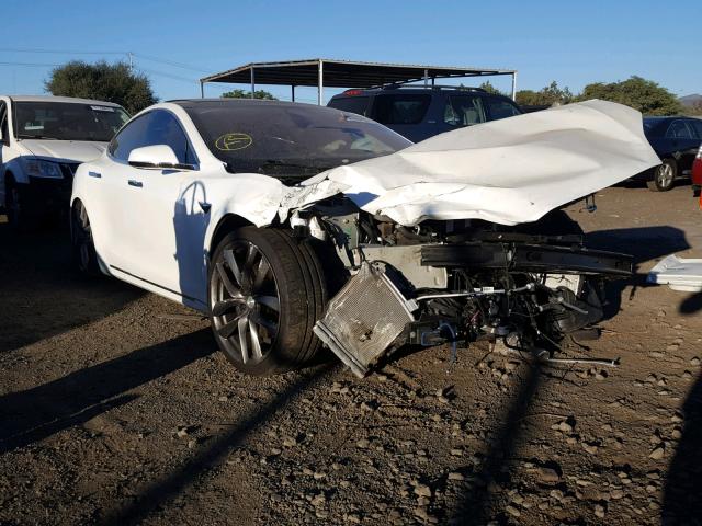 5YJSA1E24HF219207 - 2017 TESLA MODEL S Սպիտակ լուսանկար 1
