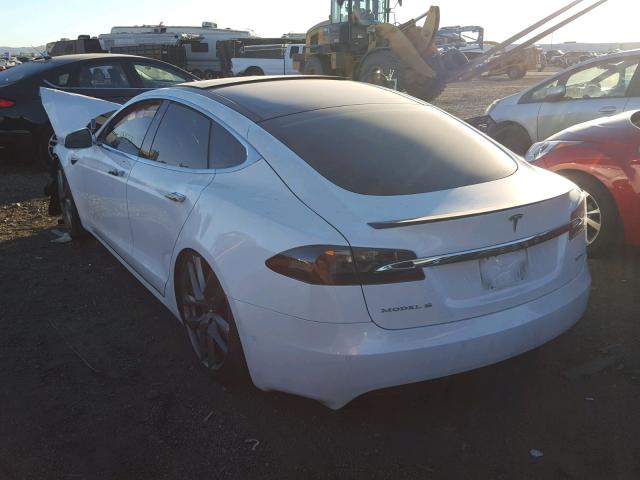 5YJSA1E24HF219207 - 2017 TESLA MODEL S Սպիտակ լուսանկար 3