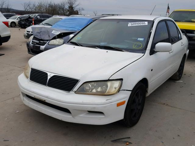 JA3AJ36E42U063876 - 2002 MITSUBISHI LANCER LS WHITE photo 2