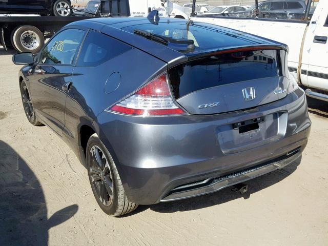 JHMZF1D41ES002696 - 2014 HONDA CR-Z GRAY photo 3