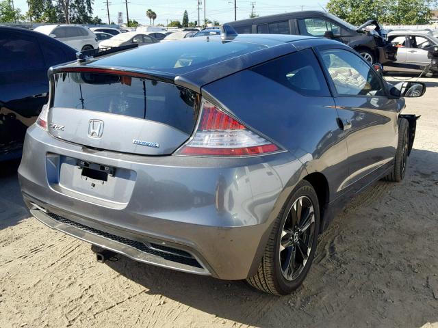 JHMZF1D41ES002696 - 2014 HONDA CR-Z GRAY photo 4