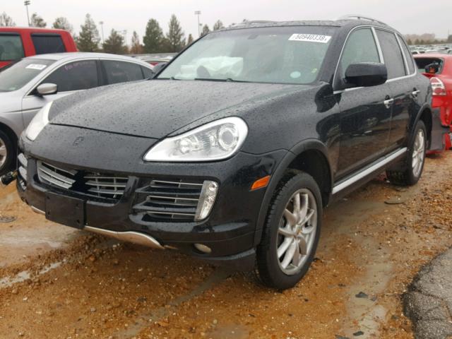 WP1AA29P28LA27030 - 2008 PORSCHE CAYENNE BLACK photo 2