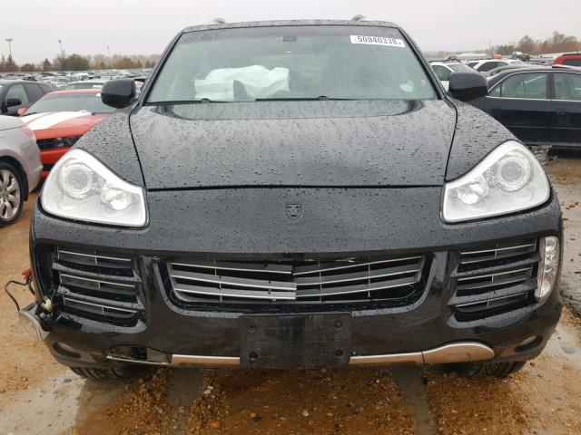 WP1AA29P28LA27030 - 2008 PORSCHE CAYENNE BLACK photo 9