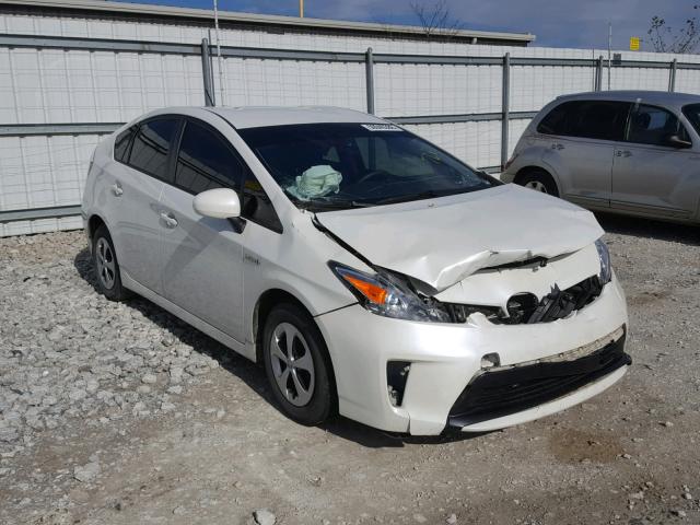 JTDKN3DU5E1754215 - 2014 TOYOTA PRIUS WHITE photo 1