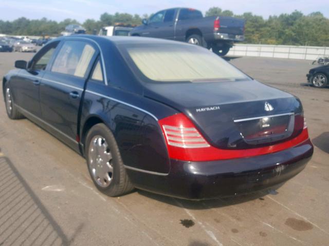 WDBVG78J66A001680 - 2006 MAYBACH MAYBACH 62 BLACK photo 3