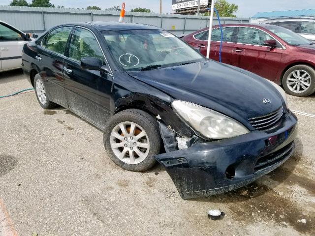 JTHBA30G640010167 - 2004 LEXUS ES 330 BLACK photo 1