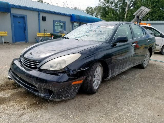 JTHBA30G640010167 - 2004 LEXUS ES 330 BLACK photo 2