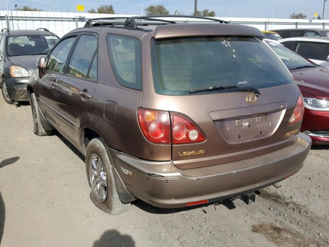 JT6HF10U3X0027253 - 1999 LEXUS RX 300 BROWN photo 3