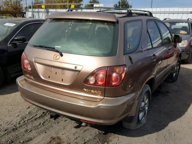 JT6HF10U3X0027253 - 1999 LEXUS RX 300 BROWN photo 4