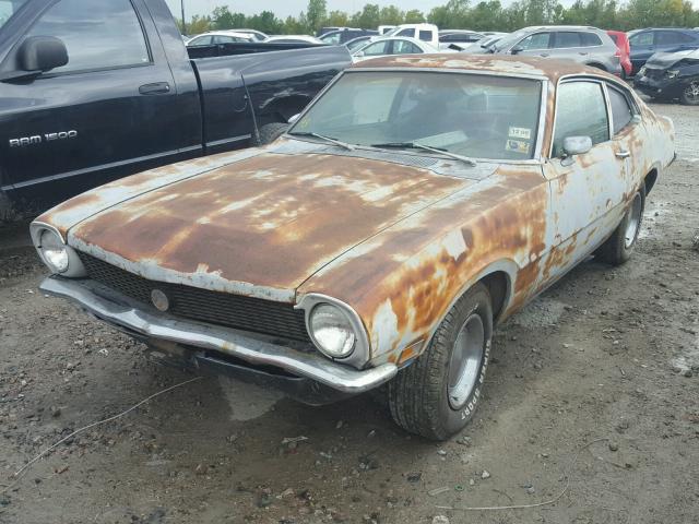 0K91L302063 - 1970 FORD MAVERICK GRAY photo 2