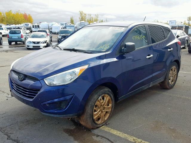 KM8JT3AC8DU551437 - 2013 HYUNDAI TUCSON GL BLUE photo 2