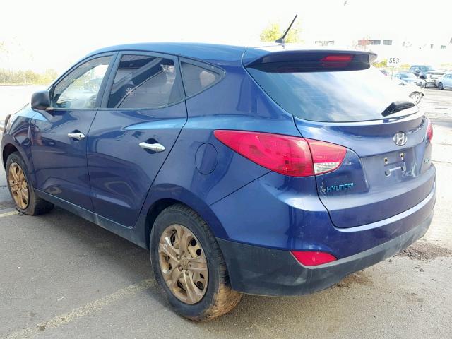 KM8JT3AC8DU551437 - 2013 HYUNDAI TUCSON GL BLUE photo 3