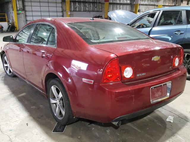 1G1ZJ57B38F288655 - 2008 CHEVROLET MALIBU 2LT BURGUNDY photo 3