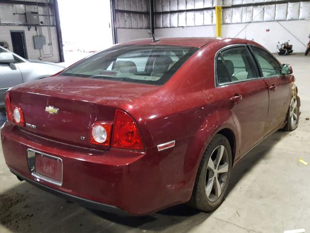 1G1ZJ57B38F288655 - 2008 CHEVROLET MALIBU 2LT BURGUNDY photo 4