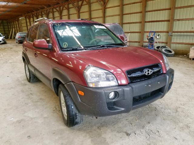 KM8JM72DX7U647375 - 2007 HYUNDAI TUCSON GL RED photo 1