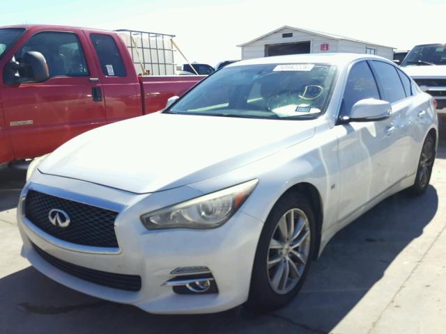 JN1BV7AP4EM674606 - 2014 INFINITI Q50 BASE WHITE photo 2