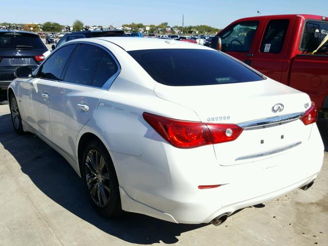 JN1BV7AP4EM674606 - 2014 INFINITI Q50 BASE WHITE photo 3